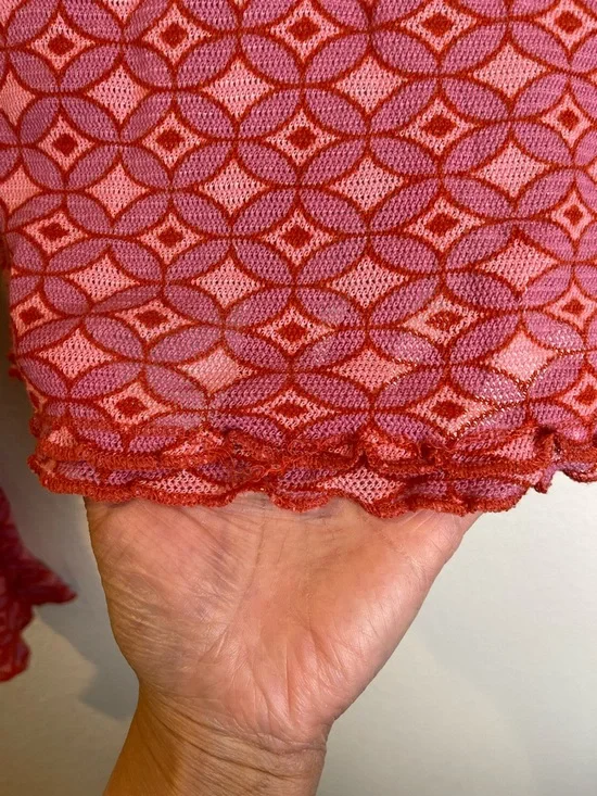 Free People Garner Long Sleeve Tee in Pink Combo Size XS - Picture 14 of 16